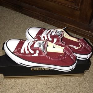Brand new maroon Converse, never been worn